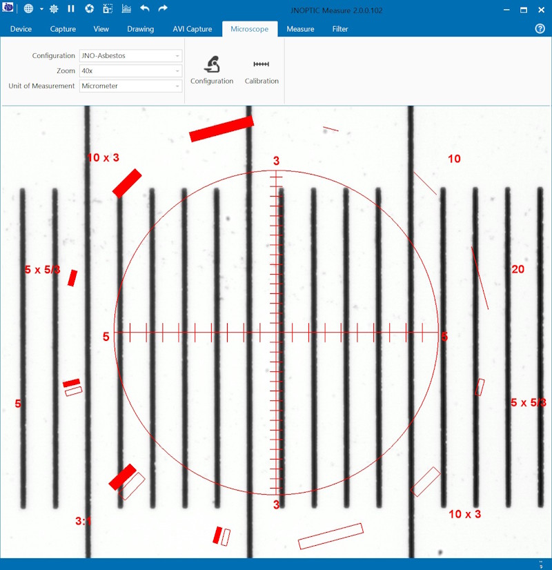 40x Objective Calibration  with Woltan beckett Reticle